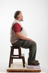 Whole Body Man Artistic poses White Casual Overweight Bearded